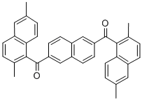 2,6-BIS(2',6'-DIMETHYL-1'-NAPHTHOYL)NAPHTHALENE Struktur