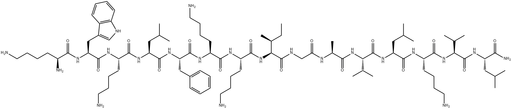 CECROPIN A (1-7)-MELITTIN A (2-9) AMIDE Struktur