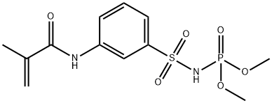 dimethyl [[3-[(2-methyl-1-oxoallyl)amino]phenyl]sulphonyl]phosphoramidate  Struktur