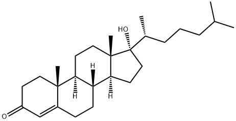 17-hydroxycholest-4-en-3-one Struktur