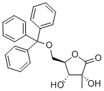 5-O-(Triphenylmethyl)-2-C-methyl-D-ribonic-gamma-lactone Struktur