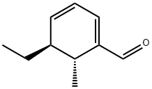 1,3-Cyclohexadiene-1-carboxaldehyde, 5-ethyl-6-methyl-, trans- (9CI) Struktur