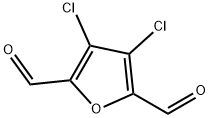 2,5-Furandicarboxaldehyde,  3,4-dichloro- Struktur