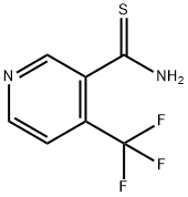 4-(TRIFLUOROMETHYL)PYRIDINE-3-THIOCARBOXAMIDE Struktur