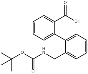 2'-(BOC-AMINOMETHYL)-BIPHENYL-2-CARBOXYLIC ACID Struktur