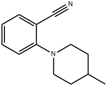 2-(4-methylpiperidin-1-yl)benzonitrile Struktur