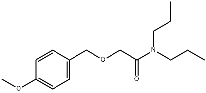 2-((PARA-METHOXYBENZYL)OXY)-N,N-DIPROPYLACETAMIDE Struktur