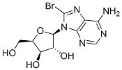 8-bromo-9-beta-D-xylofuranosyladenine Struktur