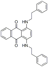 1,4-bis[(2-phenylethyl)amino]anthraquinone  Struktur