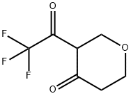 4H-Pyran-4-one, tetrahydro-3-(trifluoroacetyl)- (9CI) Struktur