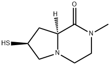 Pyrrolo[1,2-a]pyrazin-1(2H)-one, hexahydro-7-mercapto-2-methyl-, (7S-trans)- (9CI) Struktur