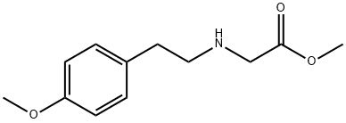 methyl 2-{[2-(4-methoxyphenyl)ethyl]amino}acetate Struktur