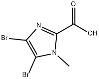 4,5-DIBROMO-1-METHYLIMIDAZOLE-2-CARBOXYLIC ACID Struktur