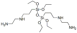 1,2-Ethanediamine, N,N-(1,1,3,3-tetraethoxy-1,3-disiloxanediyl)di-3,1-propanediylbis- Struktur