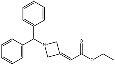 ETHYL 2-(1-BENZHYDRYLAZETIDIN-3-YLIDENE) ACETATE Struktur