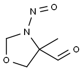 4-Oxazolidinecarboxaldehyde, 4-methyl-3-nitroso- (9CI) Struktur