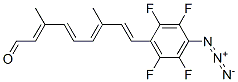 9-(4'-azido-2',3',5',6'-tetrafluorophenyl)-3,7-dimethyl-2,4,6,8-nonatetraenal Struktur