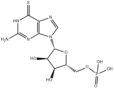 6-thioguanylic acid Struktur