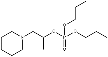 Phosphoric acid dipropyl 1-(piperidinomethyl)ethyl ester Struktur