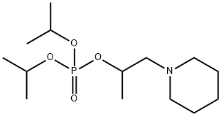 Phosphoric acid diisopropyl 1-(piperidinomethyl)ethyl ester Struktur