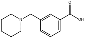 3-(piperidin-1-ylmethyl)benzoic acid Struktur