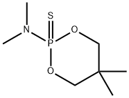 2-(Dimethylamino)-5,5-dimethyl-1,3,2-dioxaphosphorinane 2-sulfide Struktur