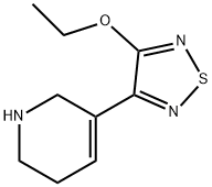 Pyridine, 3-(4-ethoxy-1,2,5-thiadiazol-3-yl)-1,2,5,6-tetrahydro- (9CI) Struktur