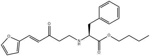 N-(3'-oxo-5'-alpha-furylpent-4-en-1-yl)phenylalanine butyl ester Struktur