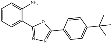 2-(2-AMINOPHENYL)-5-(4-(TERT-BUTYL)PHENYL)-1,3,4-OXADIAZOLE Struktur