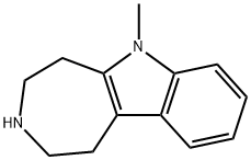 1,2,3,4,5,6-HEXAHYDRO-6-METHYL-AZEPINO[4,5-B]INDOLE HYDROCHLORIDE Struktur