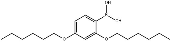 2,4-Dihexyloxybenzeneboronic acid Struktur