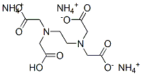 triammonium hydrogen ethylenediaminetetraacetate Struktur