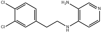 3-Amino-4-[(3,4-dichlorophenethyl)amino]pyridine Struktur