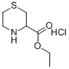 THIOMORPHOLINE-3-CARBOXYLIC ACID ETHYL ESTER HYDROCHLORIDE
 Struktur