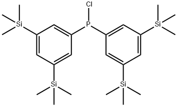 BIS(3,5-BIS(TRIMETHYLSILYL)PHENYL)CHLOROPHOSPHINE Struktur