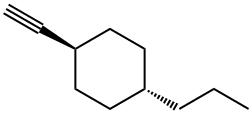 Cyclohexane, 1-ethynyl-4-propyl-, trans- (9CI) Struktur