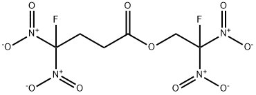 2-fluoro-2,2-dinitroethyl 4-fluoro-4,4-dinitrobutyrate Struktur