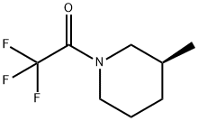 Piperidine, 3-methyl-1-(trifluoroacetyl)-, (S)- (9CI) Struktur