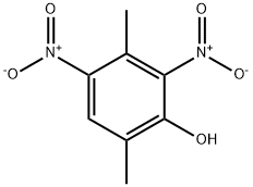 3,6-Dimethyl-2,4-dinitrophenol Struktur