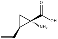 Cyclopropanecarboxylic acid, 1-amino-2-ethenyl-, (1S-cis)- (9CI) Struktur