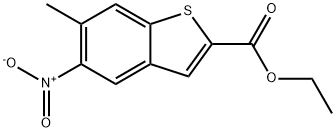 Ethyl 6-methyl-5-nitrobenzo[b]thiophene-2-carboxylate Struktur