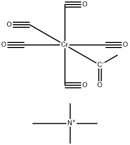 TETRAMETHYLAMMONIUM (1-HYDROXYETHYLIDENE)PENTACARBONYLCHROMIUM Struktur