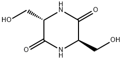 2,5-Piperazinedione,3,6-bis(hydroxymethyl)-,trans-(8CI,9CI) Struktur