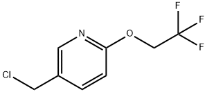 5-(CHLOROMETHYL)-2-(2,2,2-TRIFLUOROETHOXY)PYRIDINE Struktur