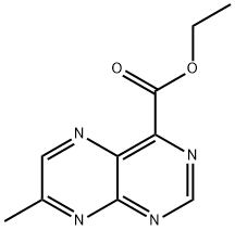 7-Methyl-4-pteridinecarboxylic acid ethyl ester Struktur