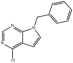 7-BENZYL-4-CHLORO-7H-PYRROLO[2,3-D] PYRIMIDINE Structure