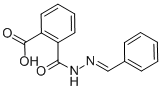 1,2-Benzenedicarboxylic acid, mono((phenylmethylene)hydrazide) Struktur