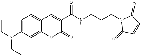 7-DIETHYLAMINO-3-[N-(3-MALEIMIDOPROPYL)C Struktur