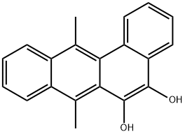 Benz(a)anthracene, 5,6-dihydroxy-7,12-dimethyl- Struktur