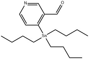 4-TRIBUTYLSTANNANYLPYRIDINE-3-CARBOXALDEHYDE Struktur